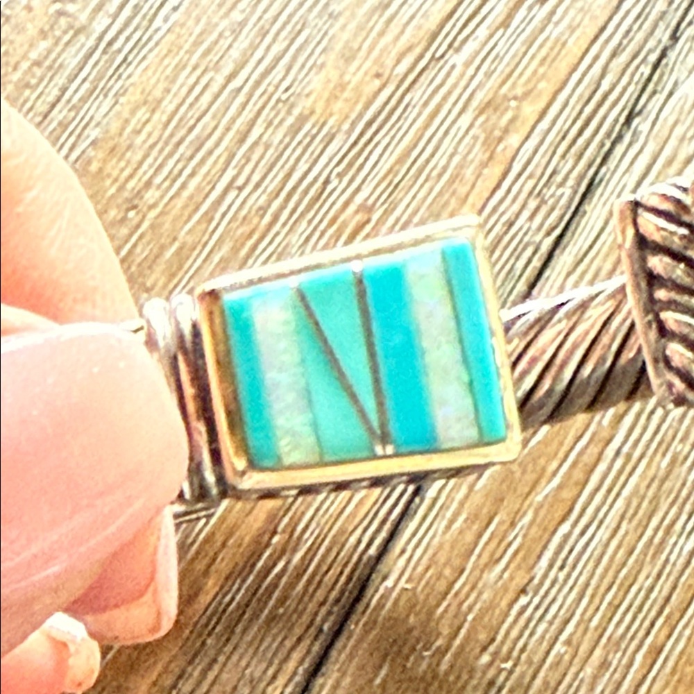 Silver and Turquoise Bracelet - Picture 4 of 13